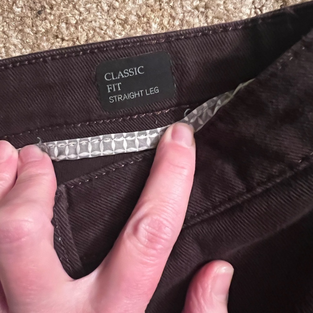 Brown Straight-Leg Pants - Picture 2 of 7
